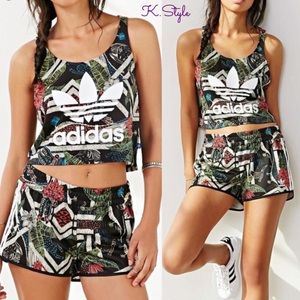 Adidas Xilofloresta 2 Pieces Tank Shorts Set S/M